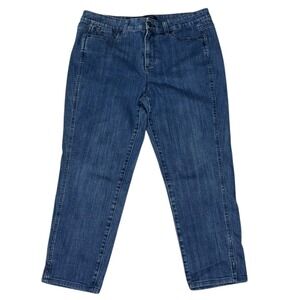 Talbots Women's Simply Flattering 5-Pocket Straight‎ Leg Jeans Size 14